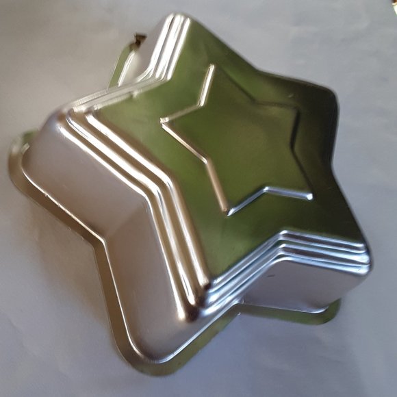 Star Shape Jello Mold Pale Light Pink Copper Preowned Vintage - Picture 4 of 9